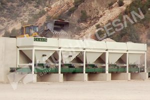 Cold Aggregate Bin Feeders Conveyor Belts