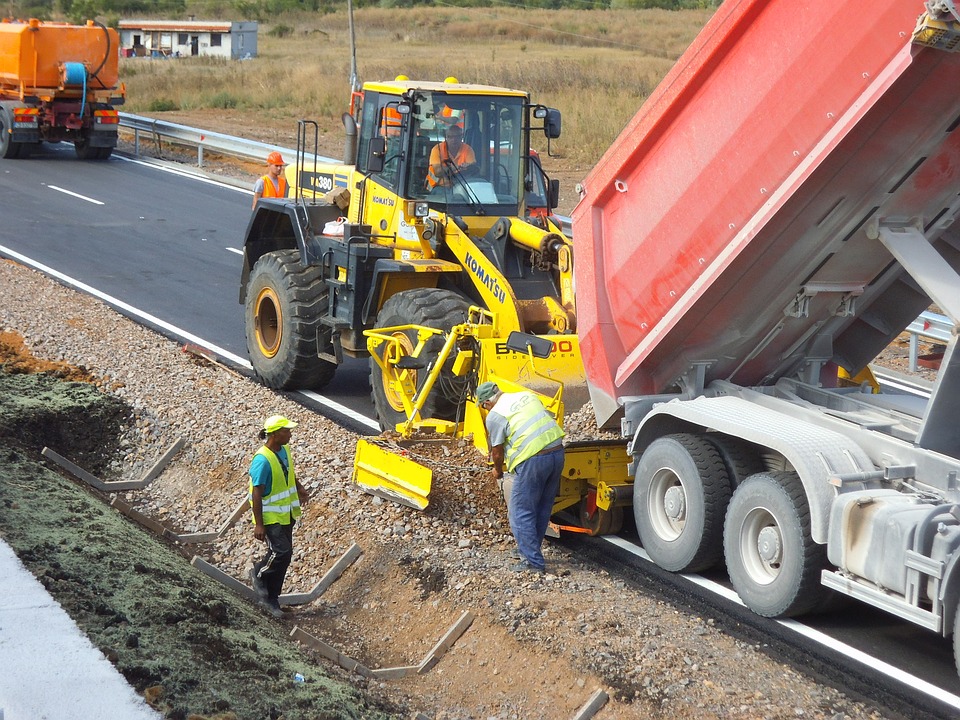 Road Construction Work Zone 